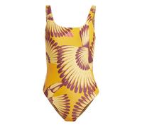 Adidas X Farm 3 Stripes Swimsuit Arancione 38 Donna