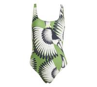 Adidas X Farm 3 Stripes Swimsuit Verde 34 Donna