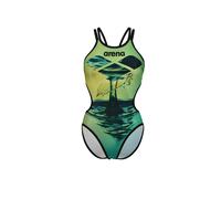 Costume da bagno intero Arena Double Cross Verde 36