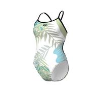 Costume da bagno intero Arena Light Floral Lace Blanc 44