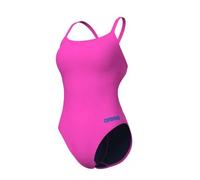 ARENA Solid Challenge Team Costume Intero Donna, Costume Donna ad Asciugatura Rapida, Costume da Bagno Sportivo in Tessuto MaxLife Eco Resistente al Cloro, Protezione UV, Tessuto Frontale Foderato