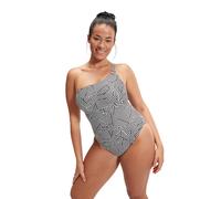 Costume da bagno intero asimmetrico da piscina Nero 44 (IT) - 40 (FR) Grafico