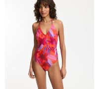 Costume da bagno intero ballerina con stampa tropicale Multicolore 48 (IT) - 44 (FR) Hawaï