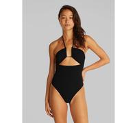 Costume da bagno intero CK Wire Nero XS Tinta unita