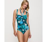 Costume da bagno intero con fascia Summer Fleur Blu 42D Floreale