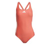 Adidas 3 Stripes C-back Swimsuit Rosso 42 Donna