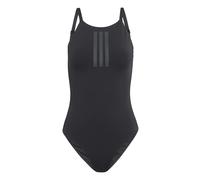 adidas Femme ICONISEA Ribbed Padded Thin Straps Swimsuit, Aurora Coffee, 32