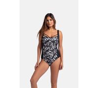 Costume da bagno intero coprente Kanjari Nero S Floreale