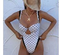 Costume da bagno intero donna con blocchi di colore. Il contrasto di colori valorizza la figura, perfetto per vacanze al mare e outfit casual. Estate L,M,S,XLGeometrico,Motivo strutturatoTessuto