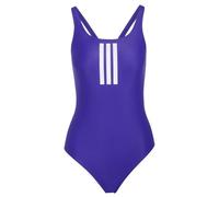 Costume da bagno intero donna con schiena a V adidas 3-Stripes Violet 42