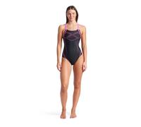 Arena Feel Graphic Swim PRO Back Costume Intero Donna, Costume da Bagno ad Asciugatura Rapida, Costume da Bagno Sportivo in Tessuto Maxfit Eco Resistente al Cloro e al Sale con Protezione UV UPF 50+