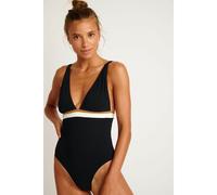 Costume da bagno intero Odalis Montecito Nero S Tinta unita