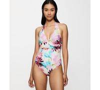 Costume da bagno intero scollato Summer Fleur Bianco 42D Floreale