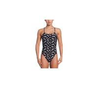 Costume da bagno nike swim hydrastrong multi print nero donna