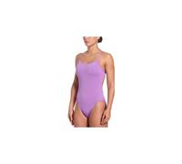 Costume da bagno nike swim hydrastrong solid cutout viola da donna