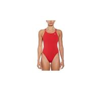 Costume da bagno nike swim hydrastrong solid rosso da donna