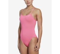 Costume da bagno Nike Swim Hydrastrong Solid spalline sottili rosa pastello donna - 38