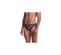 Costume da bagno nike swim hydrastrong team wavy lines nero da uomo