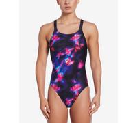 Costume da bagno Nike Swim Performance Practice Fastback One Piece blu navy rosa donna - 40