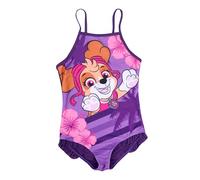Costume da Bagno Paw Patrol con fronzoli per Bambine - Costume da Bagno per Bambini Skye Viola (DE/NL/SE/PL, Numerico, 98, 104, Regolare, Viola)