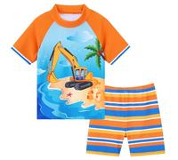 Costume da bagno per bambini composto da due pezzi UPF 50+ UV Proction Rash Guard e Trunk Costume da bagno