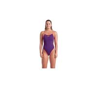 Costume da bagno reversibile arena uni donna viola blu