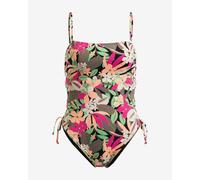 Costume da bagno Roxy Printed Beach Classics Lace One Piece verde rosa arancione donna - M