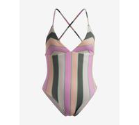 Costume da bagno Roxy Vista Stripe One Piece rosa verde arancione donna - XS