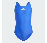 adidas Solid Small Logo Swimsuit, Costume da Bagno Bambine e ragazze, Semi Lucid Blue / White, 14-15 anni