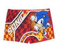 Costume da Bagno Pantaloncino Adatto a Sonic The Hedgehog, per Bambini e Ragazzi (IT, età, 10 Anni, Regular, Rosso)