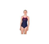 Costume da bagno speedo e10 gala logo muscleback per bambina blu rosa