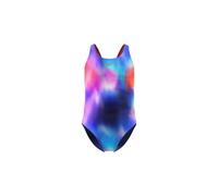 Costume da bagno speedo printed leaderback blu rosa per bambina