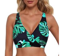 Costume Da Bagno Sportivo Donna Top Costume Da Bagno Con Lacci Da Donna Top Bikini Con Ferretto Che Copertura Top Bikini Push-Up Corto Top Costume Da Bagno Annodare Nella Parte Posteriore