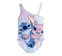 Costume da Bagno Stitch e Angel Disney Beachwear per Bambini Costume Intero con Rouche Abbigliamento Mare Piscina
