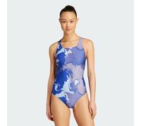 Costume da bagno Tie-Dyed Graphic V-Back Semi Lucid Blue / White 52
