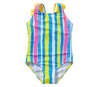 Costume da Bagno Un pezzo Ragazza per l'estate e le lezioni di Nuoto con Supporto Regolabile Confortevole, giallo, 3-4 Anni