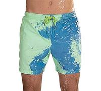 Costume da Bagno Uomo Cambia Colore Pantaloncini Mare Uomo Costumi da Bagno Short Mare Costume a Pantaloncino Uomo Pantaloncini Spiaggia Surf Piscina Uomo Beach Shorts Mare Men Taglie Forti Blu XL