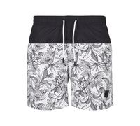 Costume da bagno Urban Classics Low Block Patter Blanc 2XL