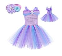 Costume da ballo da principessa per bambini, costume da Riutilizzabile | Abito da principessa per spettacolo per bambini, compleanno, carnevale di Halloween, elastico