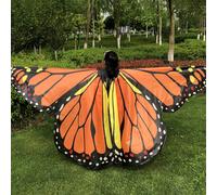 Costume da ballo di halloween con ala da ballo farfalla grande con ragazza donna