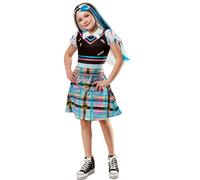 Costume Da Bambina Frankie Stein Monster High Abito Elegante Licenziato