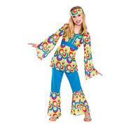 Costume Da Bambina Hippie Elegante Anni '60 '70 Hippy Retro