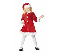 Costume Da Bambina Mini Miss Santa Piccolo