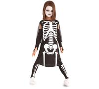 Costume da Bambina Scheletro di Halloween Rubie's S8310 Vestito 3 - 4 Anni