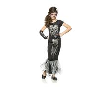 Costume Da Bambina Scheletro Sirena Che Brilla Al Buio
