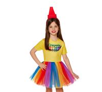 Costume Da Bambino Crayola Con Scatola Di Pastelli