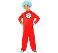 Costume Da Bambino Dr Seuss Thing Jumpsuit