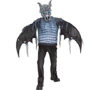 Costume Da Bambino Drago Di Ghiaccio Con Occhi Illuminati - Grande 12/14