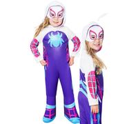 Costume Da Bambino Fantasma Ragno Marvel Supereroe Ufficiale Età 2-6