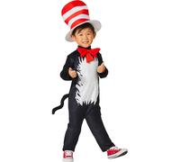 Costume Da Bambino Il Gatto Con Il Cappello Di Dr Seuss